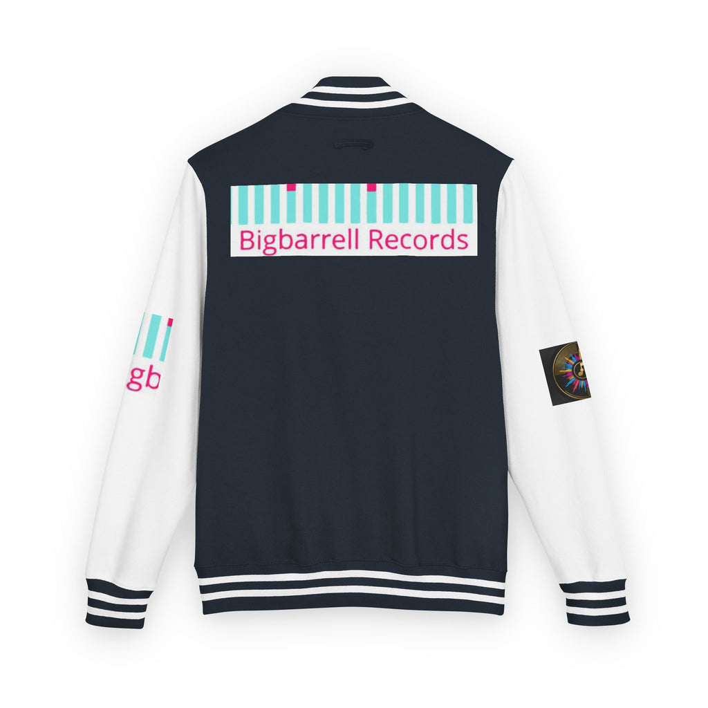 Letterman Jacket — Bigbarrell Records Retro Logo Varsity Jacket