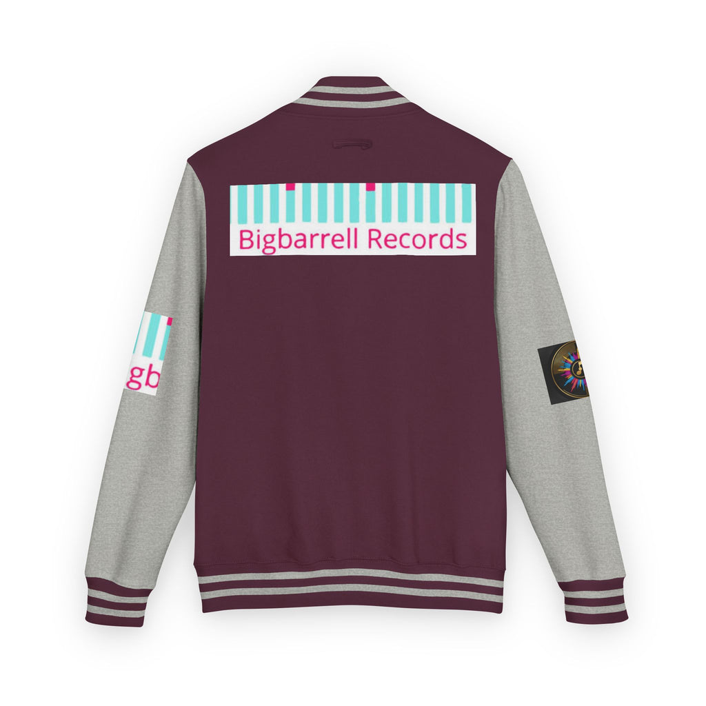 Letterman Jacket — Bigbarrell Records Retro Logo Varsity Jacket