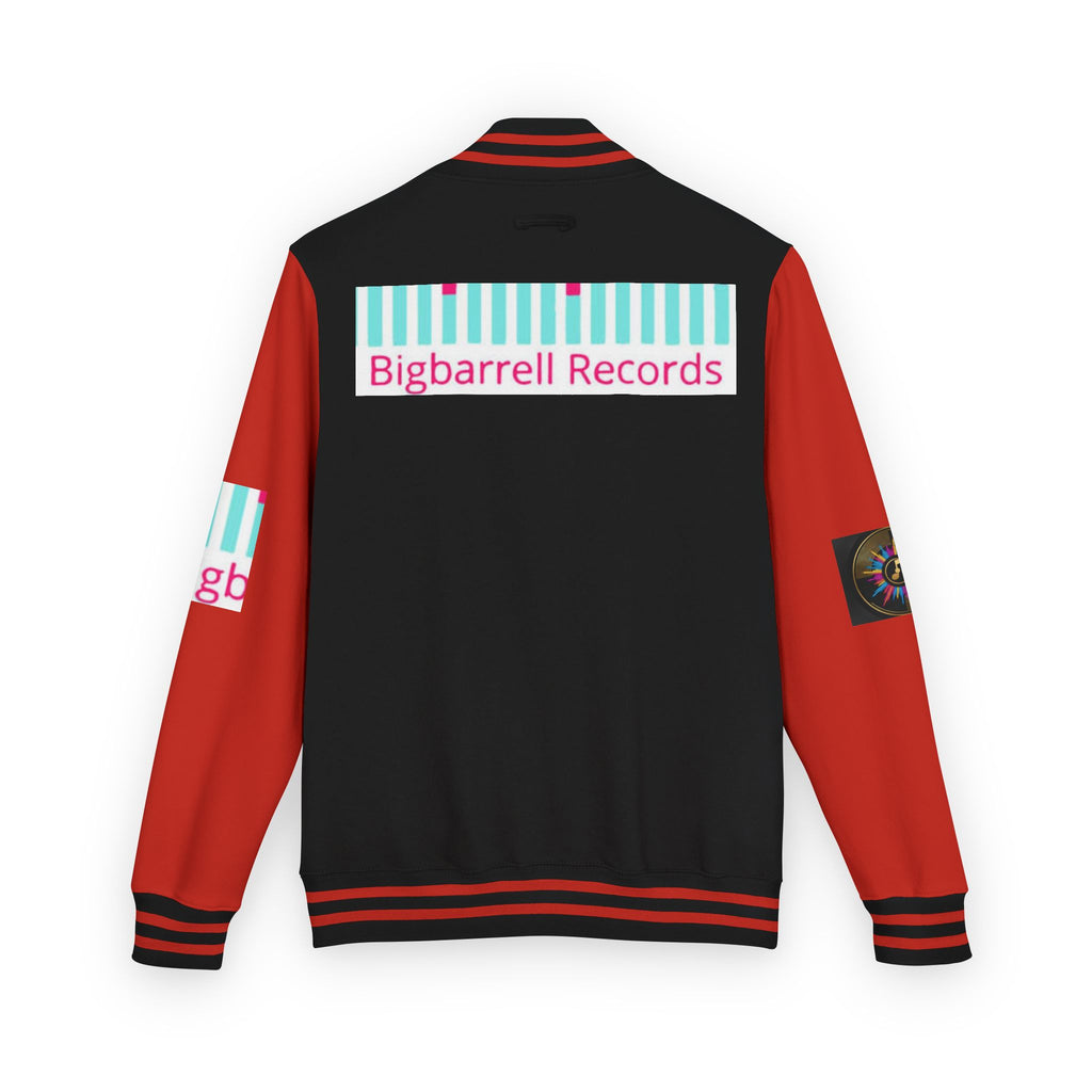 Letterman Jacket — Bigbarrell Records Retro Logo Varsity Jacket