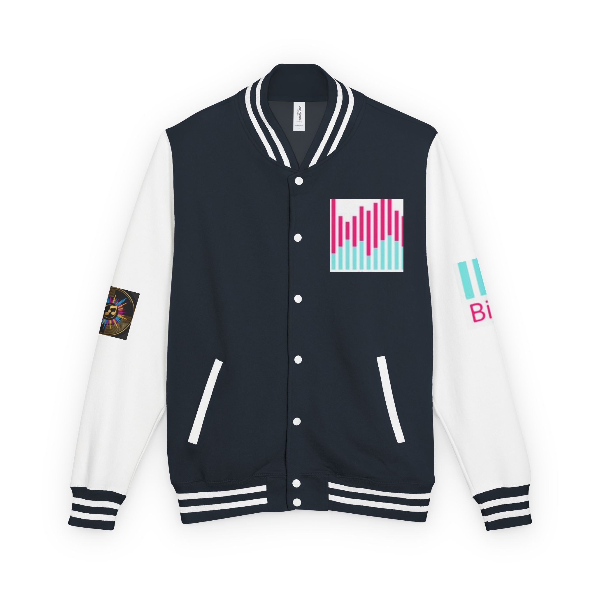 Letterman Jacket — Bigbarrell Records Retro Logo Varsity Jacket