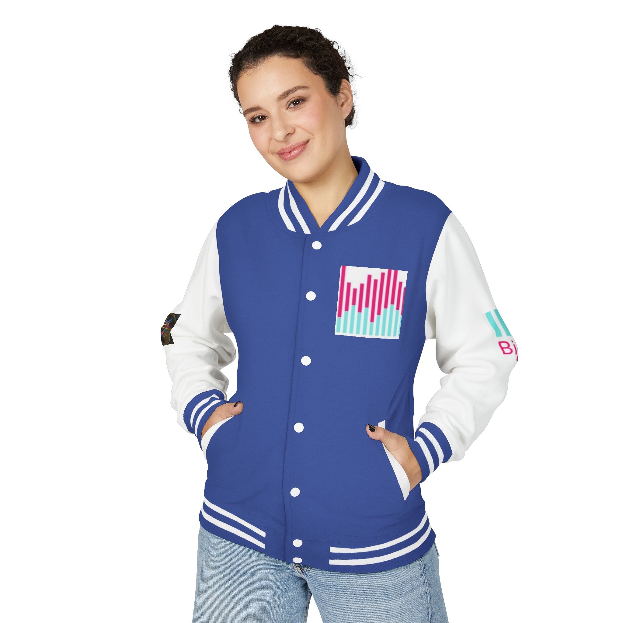 Letterman Jacket — Bigbarrell Records Retro Logo Varsity Jacket
