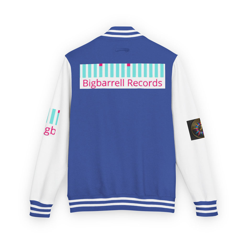Letterman Jacket — Bigbarrell Records Retro Logo Varsity Jacket