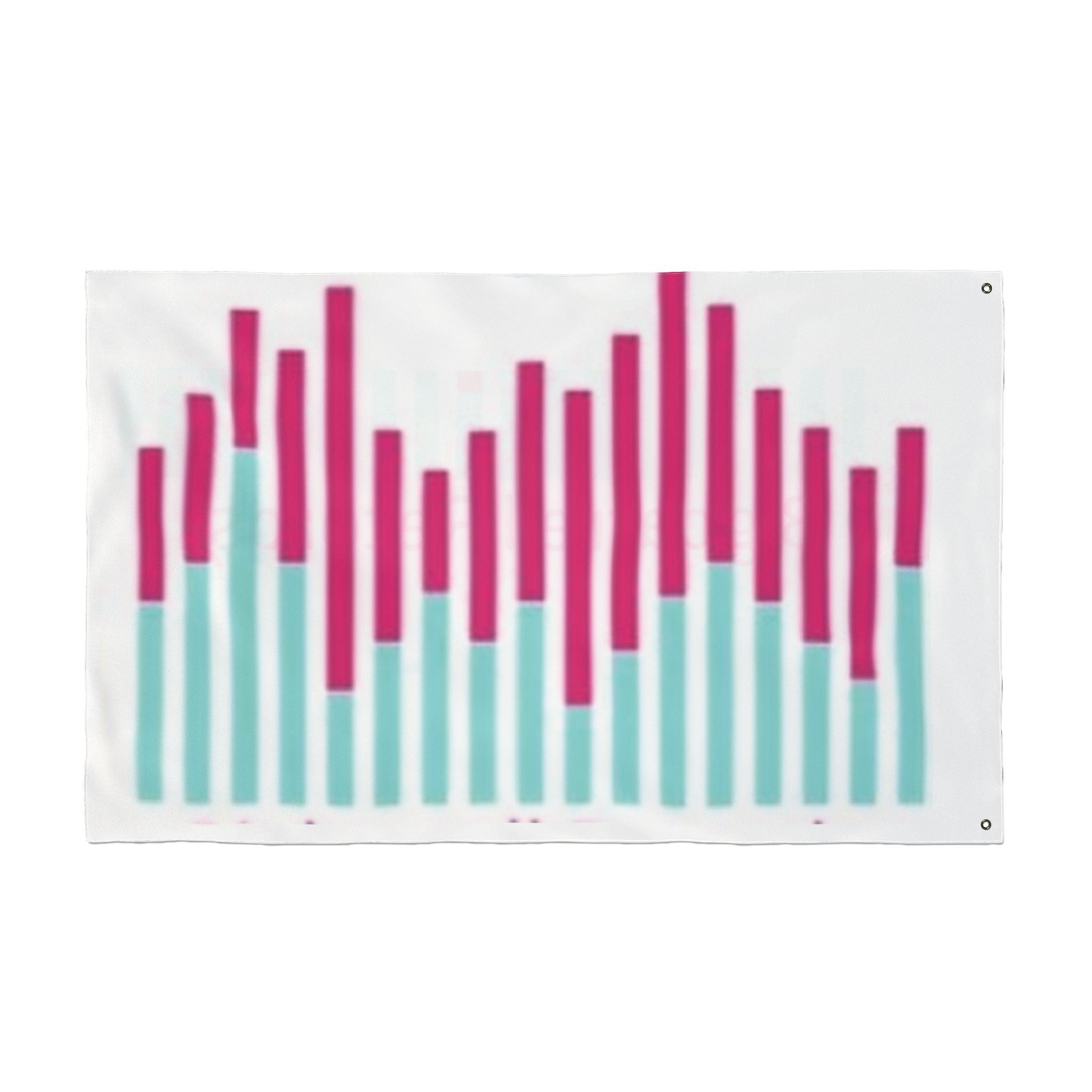 Double-Sided Flag - Bigbarrell Records Logo & Waveform Design