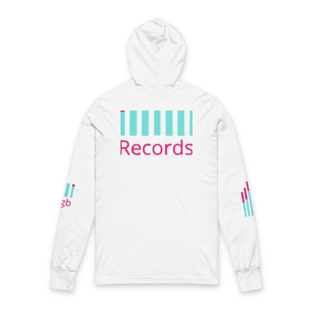 Hooded Long Sleeve Tee — Bigbarrell Records Logo Music Streetwear