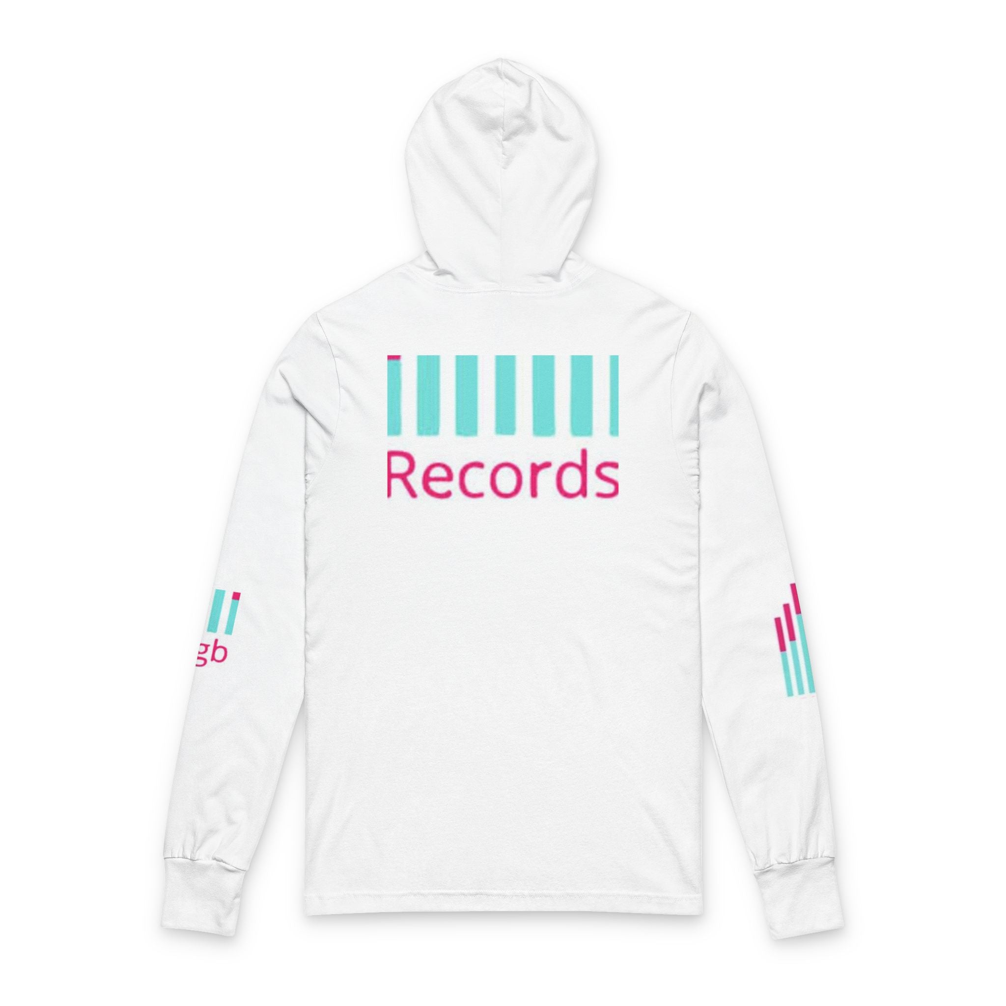 Hooded Long Sleeve Tee — Bigbarrell Records Logo Music Streetwear