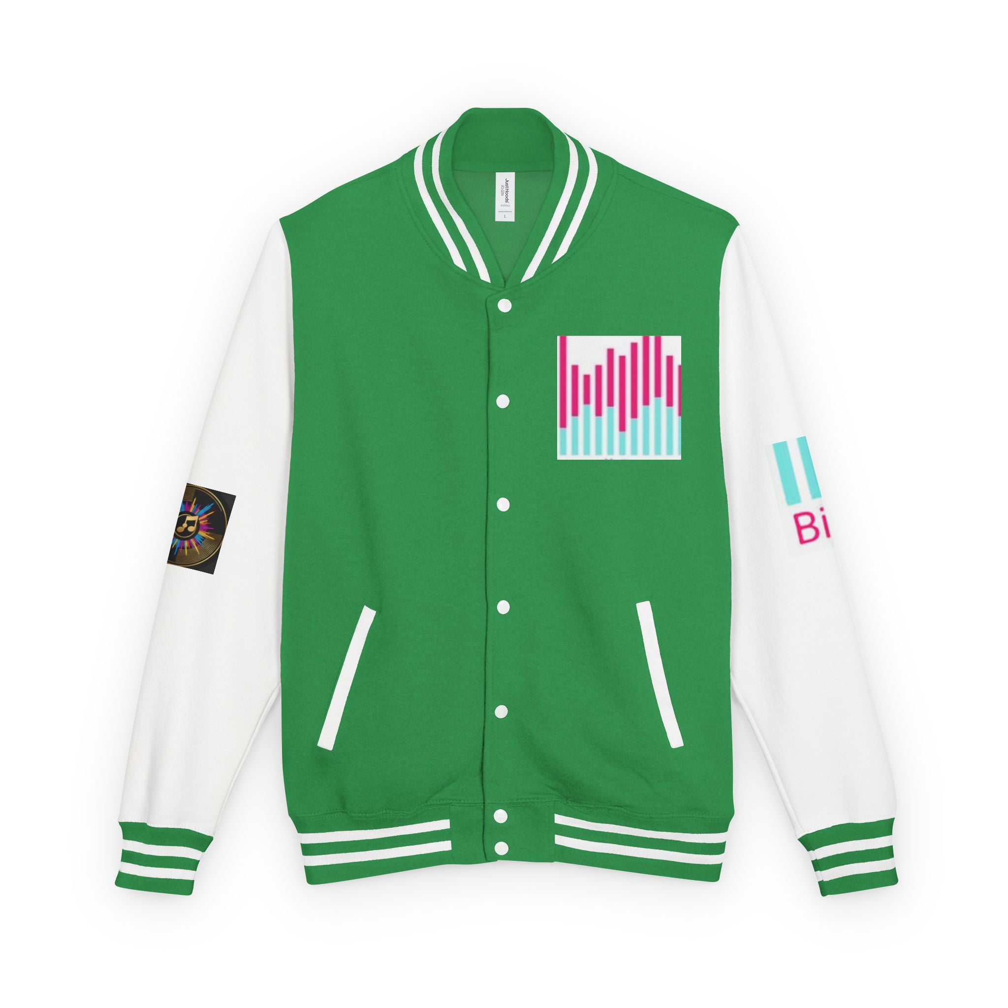 Letterman Jacket — Bigbarrell Records Retro Logo Varsity Jacket