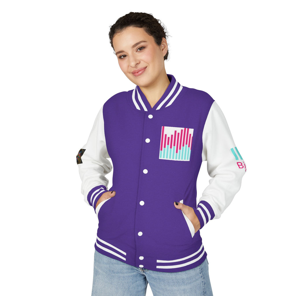Letterman Jacket — Bigbarrell Records Retro Logo Varsity Jacket