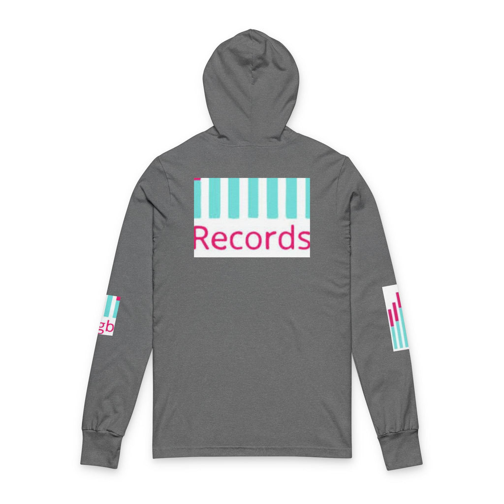 Hooded Long Sleeve Tee — Bigbarrell Records Logo Music Streetwear
