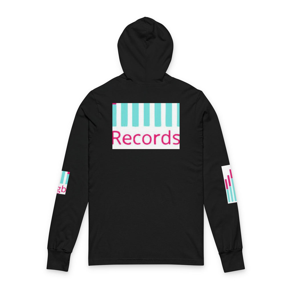 Hooded Long Sleeve Tee — Bigbarrell Records Logo Music Streetwear