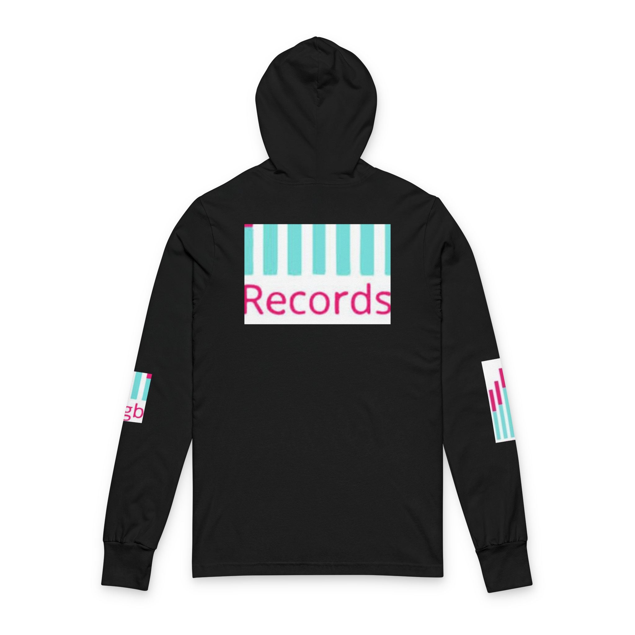 Hooded Long Sleeve Tee — Bigbarrell Records Logo Music Streetwear