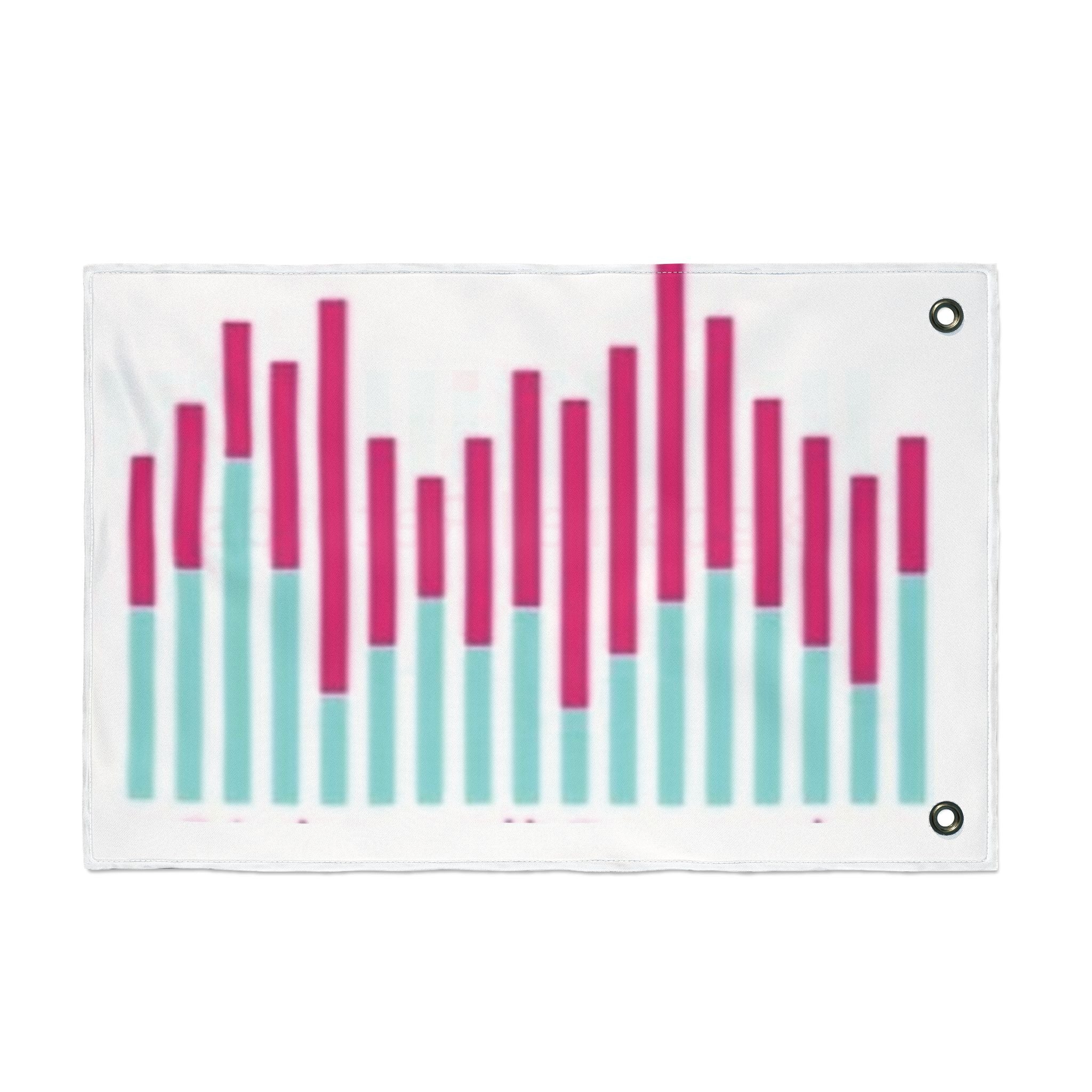 Double-Sided Flag - Bigbarrell Records Logo & Waveform Design