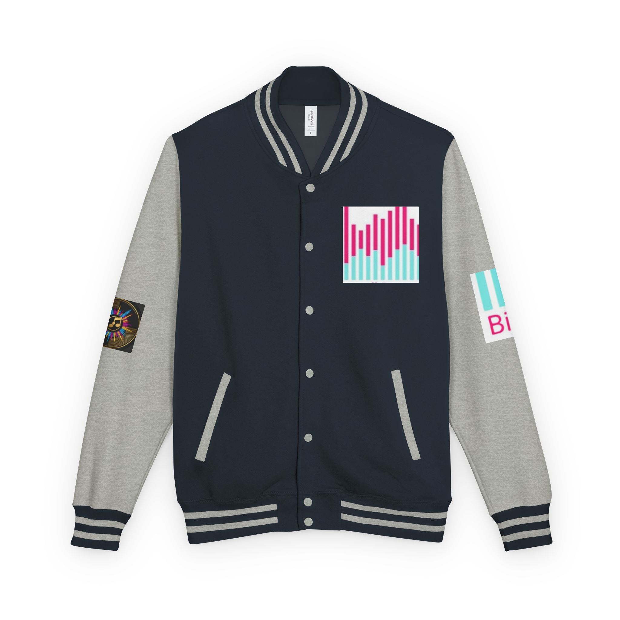 Letterman Jacket — Bigbarrell Records Retro Logo Varsity Jacket