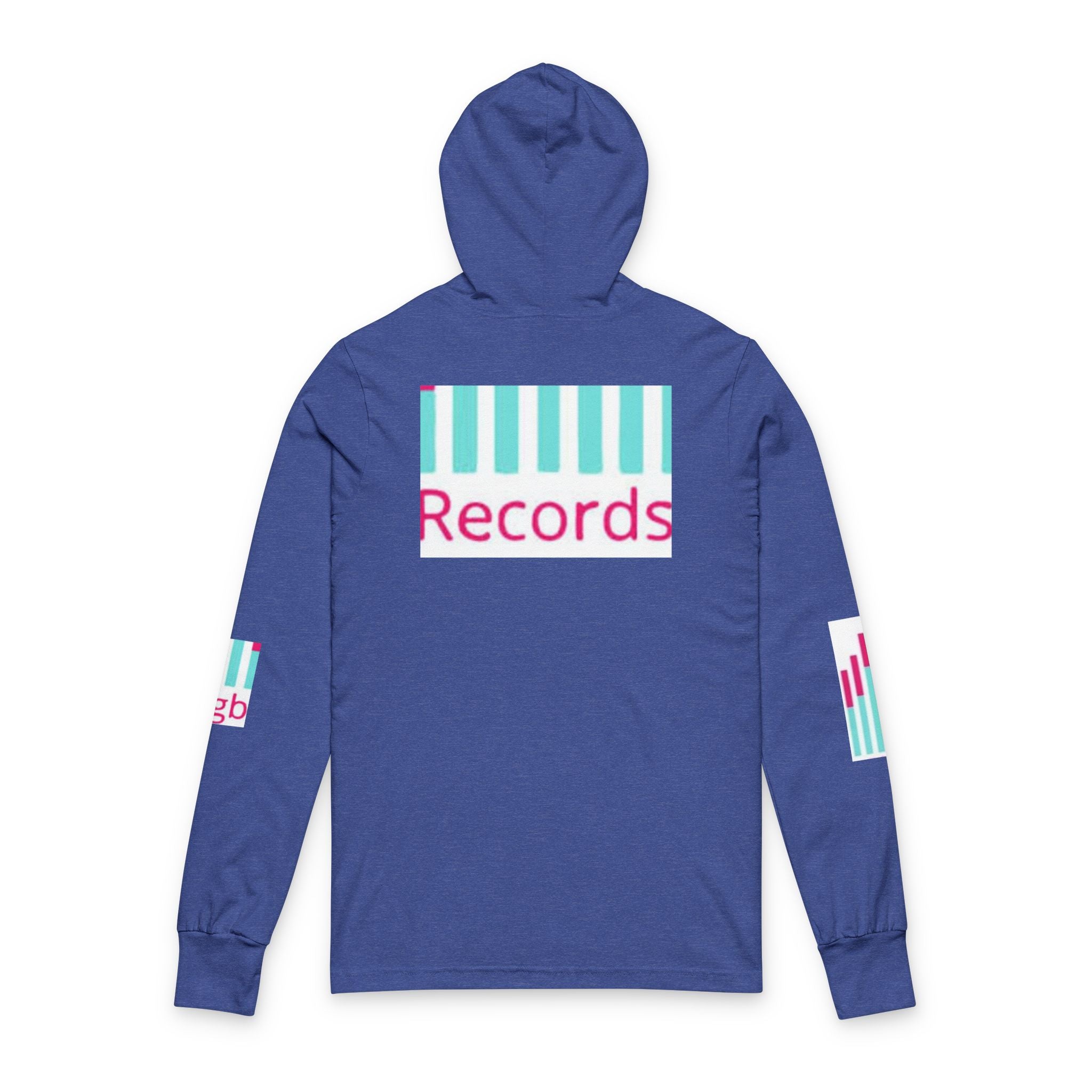 Hooded Long Sleeve Tee — Bigbarrell Records Logo Music Streetwear