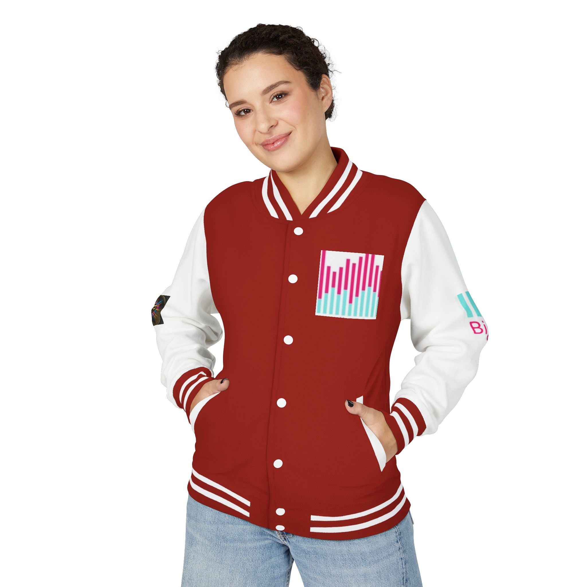 Letterman Jacket — Bigbarrell Records Retro Logo Varsity Jacket