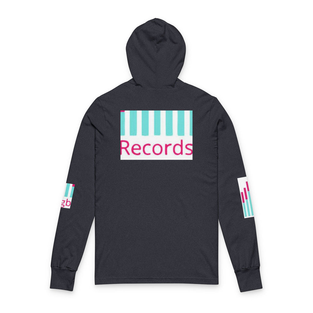 Hooded Long Sleeve Tee — Bigbarrell Records Logo Music Streetwear