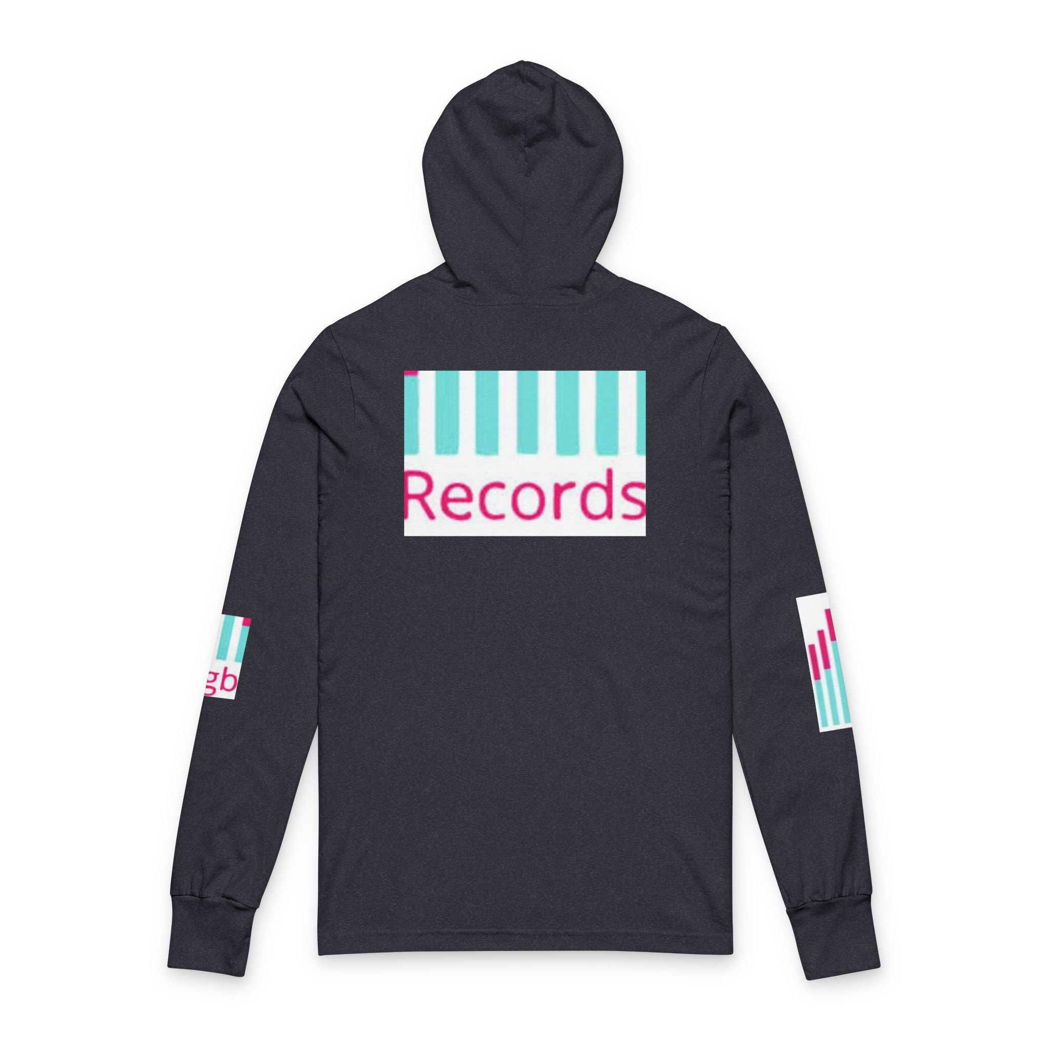 Hooded Long Sleeve Tee — Bigbarrell Records Logo Music Streetwear