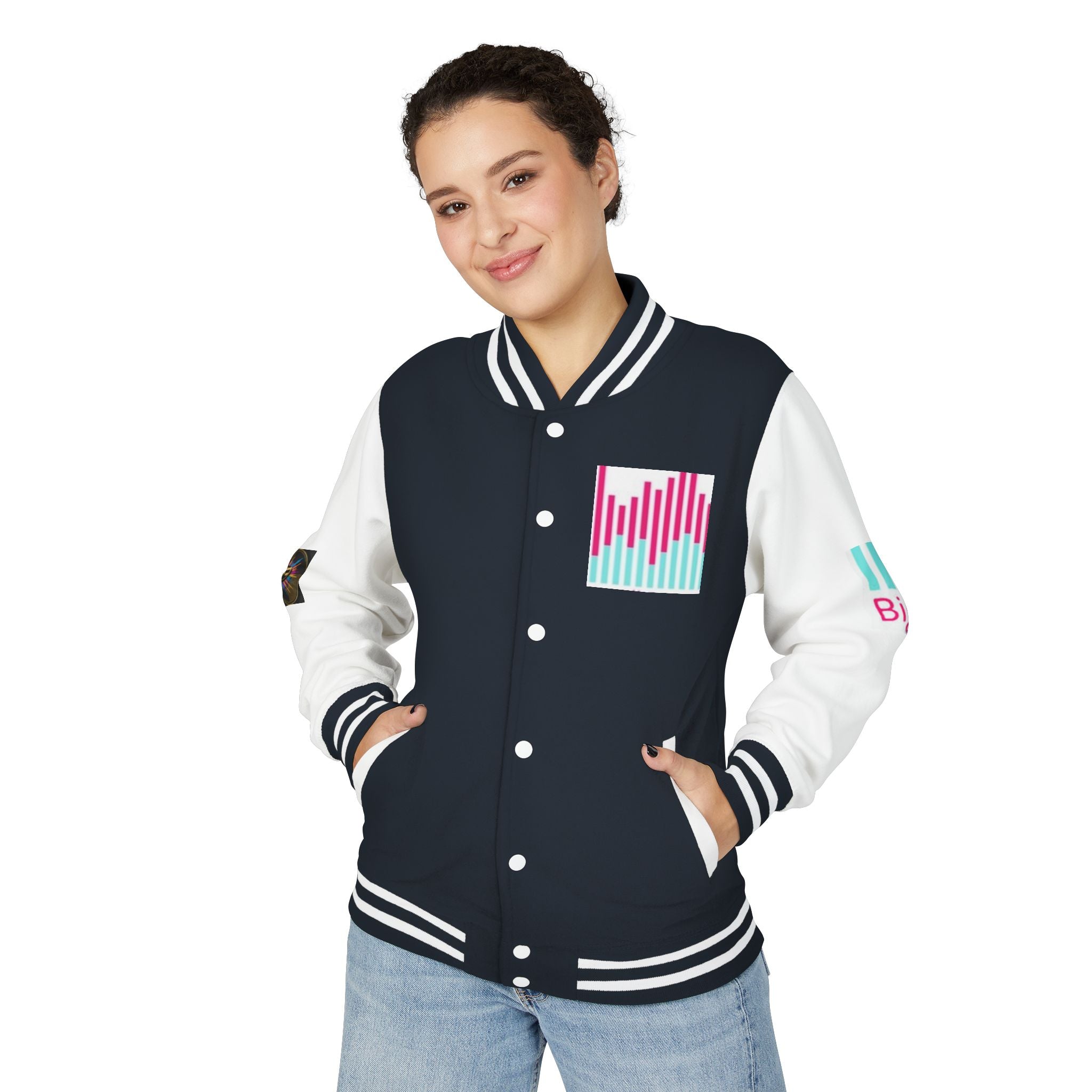 Letterman Jacket — Bigbarrell Records Retro Logo Varsity Jacket