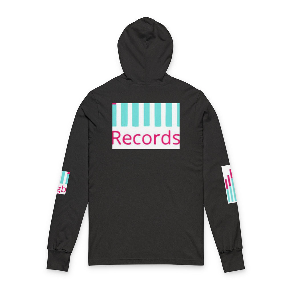 Hooded Long Sleeve Tee — Bigbarrell Records Logo Music Streetwear