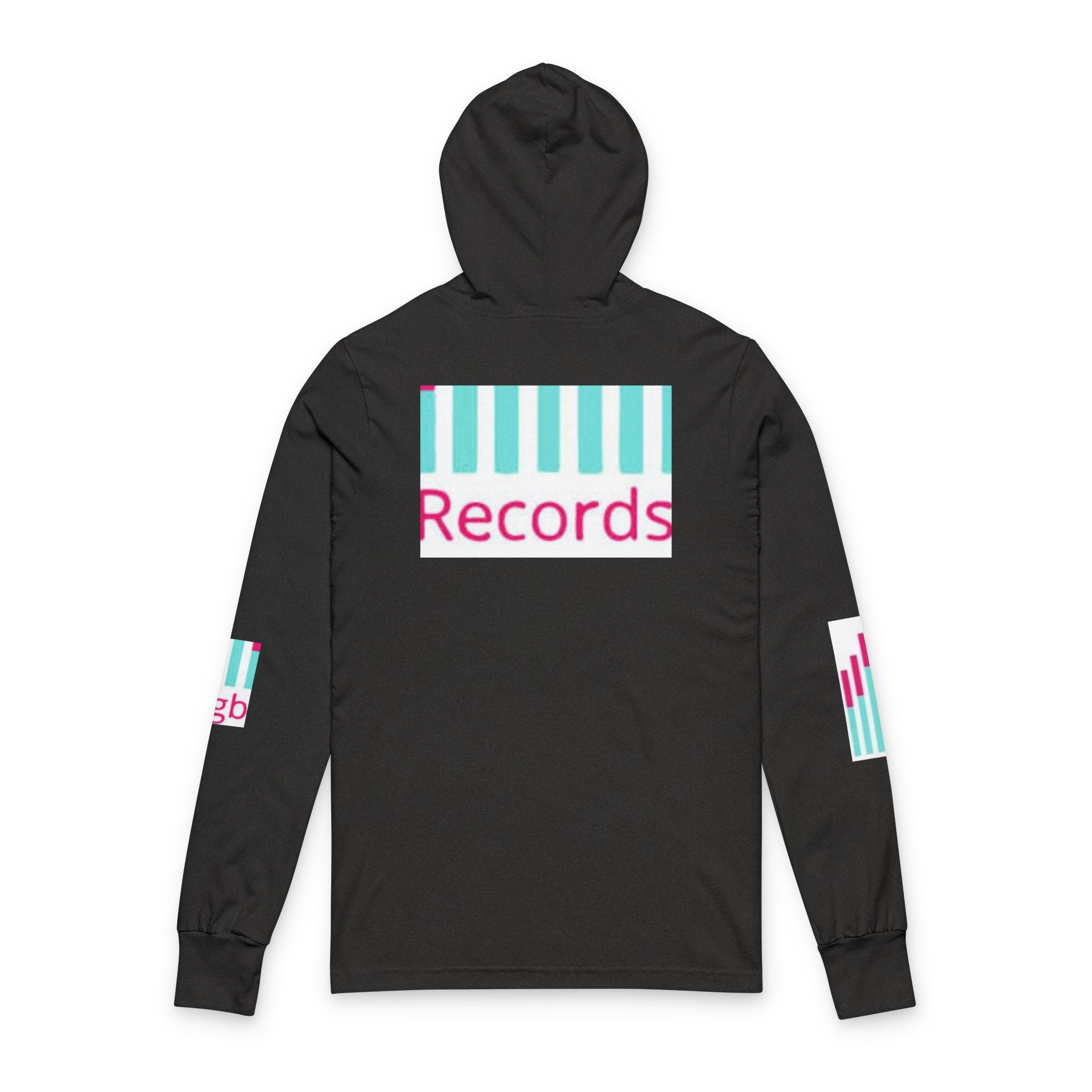 Hooded Long Sleeve Tee — Bigbarrell Records Logo Music Streetwear