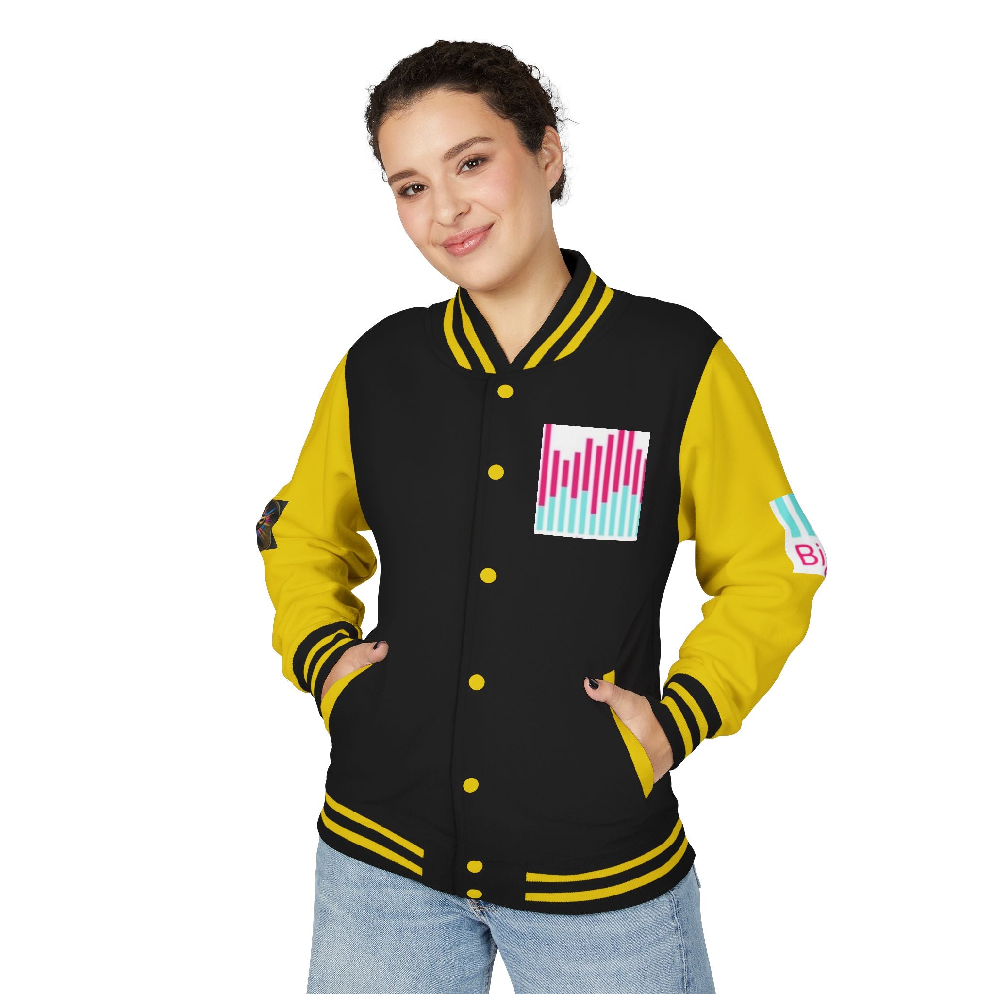 Letterman Jacket — Bigbarrell Records Retro Logo Varsity Jacket