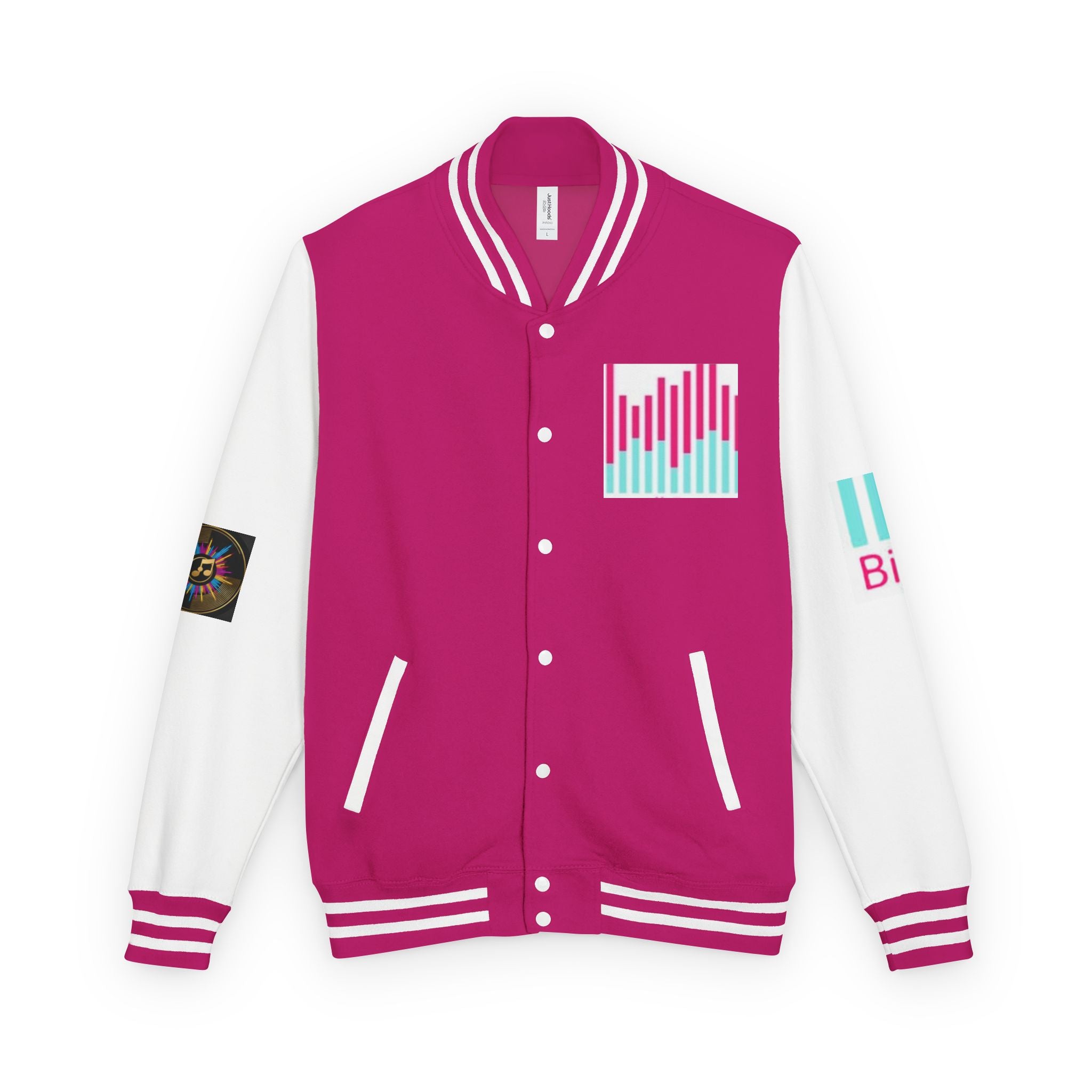 Letterman Jacket — Bigbarrell Records Retro Logo Varsity Jacket