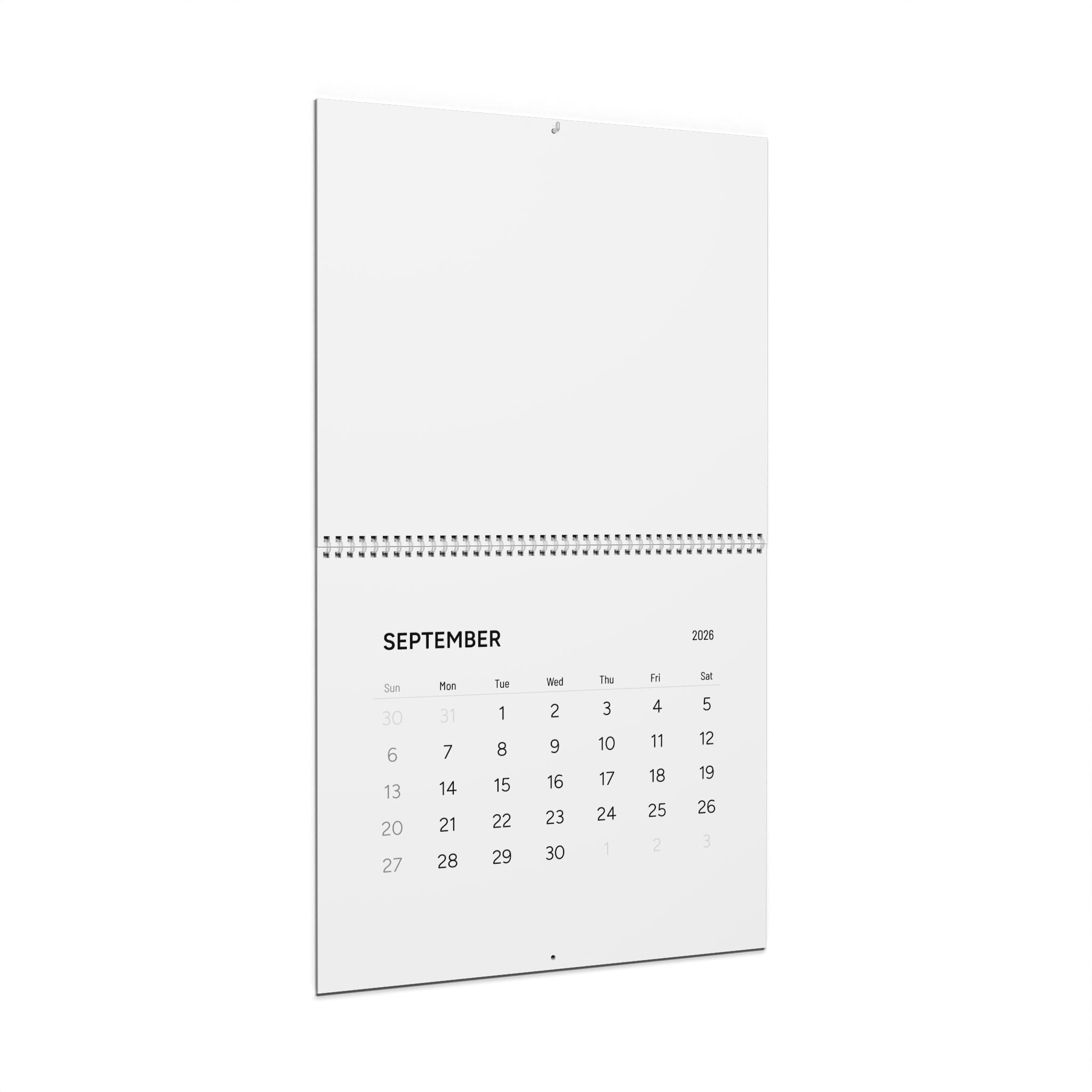 2026 Minimal Wall Calendar — Monthly Planner & Organizer