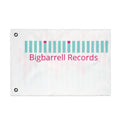 Double-Sided Flag - Bigbarrell Records Logo & Waveform Design
