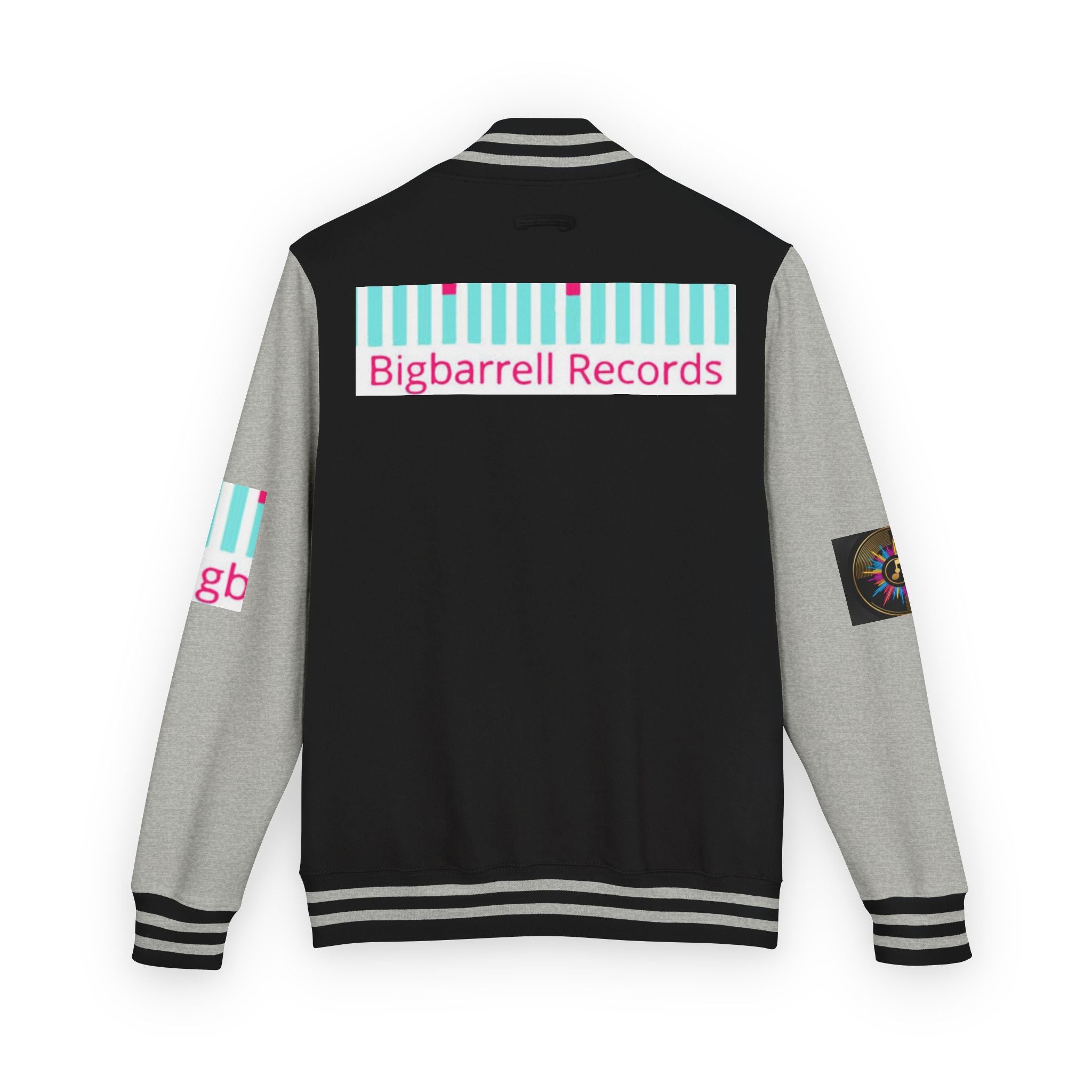 Letterman Jacket — Bigbarrell Records Retro Logo Varsity Jacket