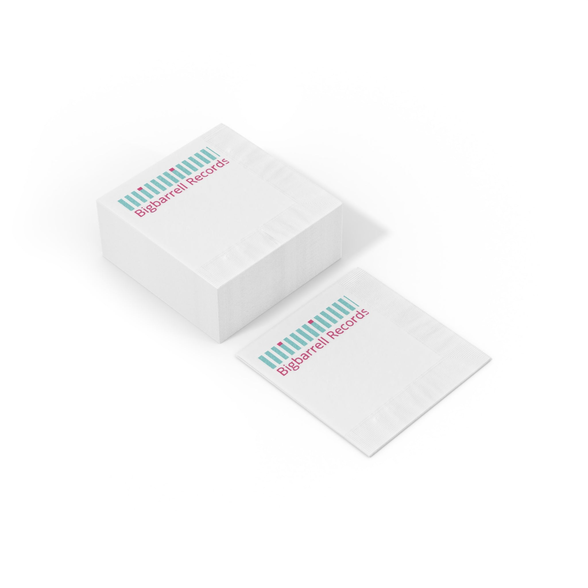 Branded Cocktail Napkins — Bigbarrell Records Logo
