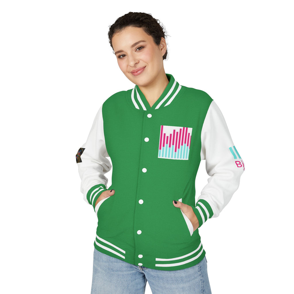 Letterman Jacket — Bigbarrell Records Retro Logo Varsity Jacket