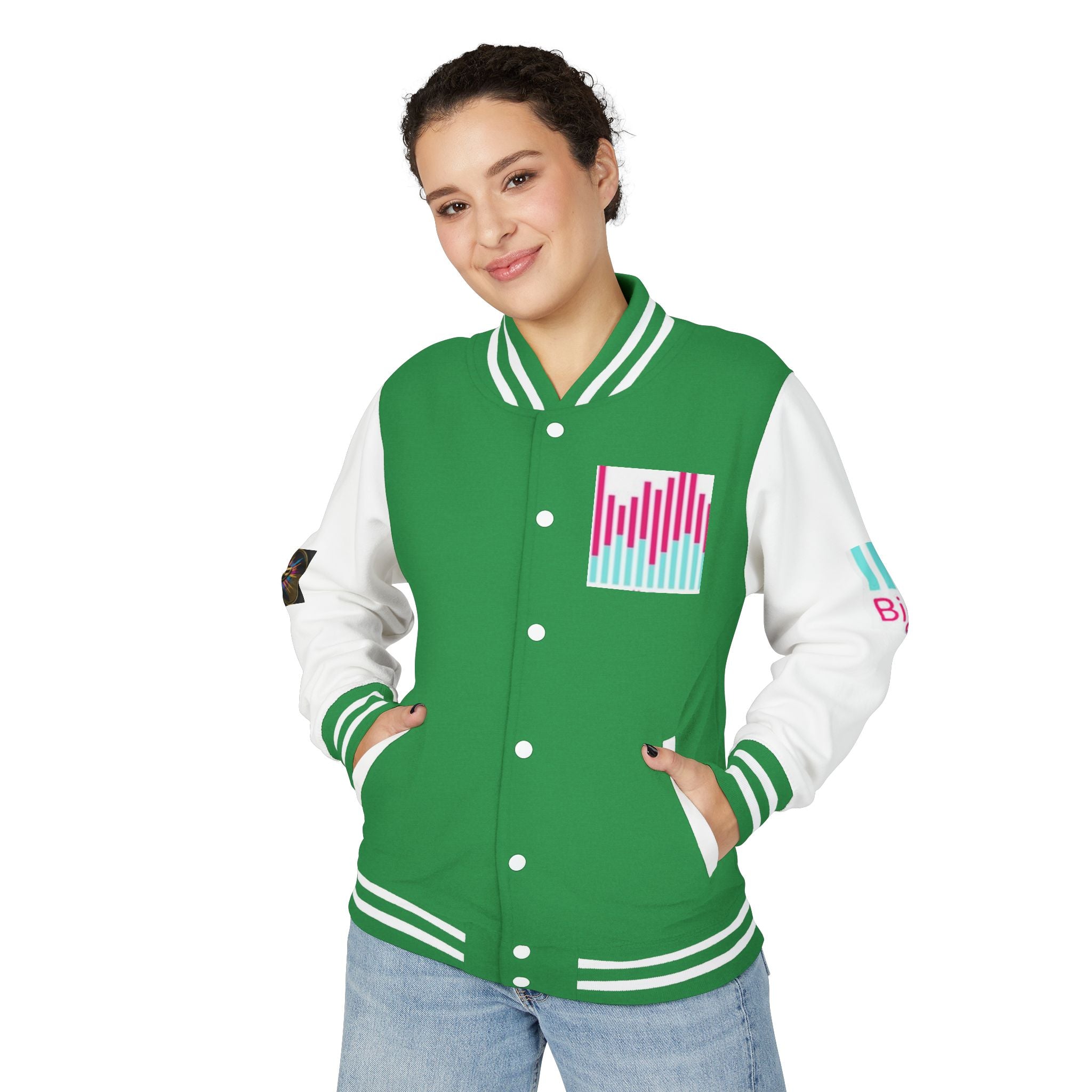 Letterman Jacket — Bigbarrell Records Retro Logo Varsity Jacket