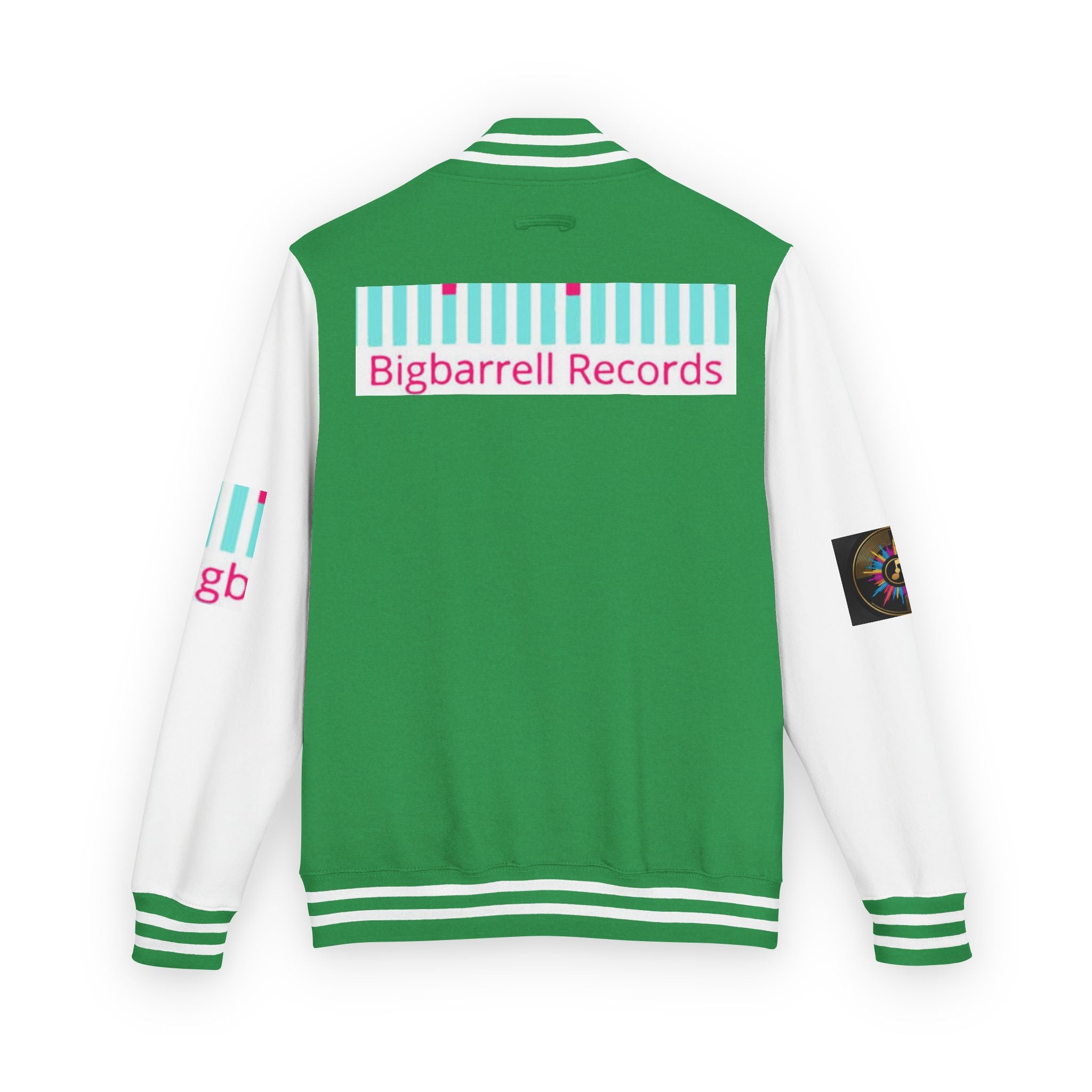 Letterman Jacket — Bigbarrell Records Retro Logo Varsity Jacket