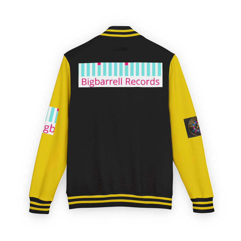 Letterman Jacket — Bigbarrell Records Retro Logo Varsity Jacket