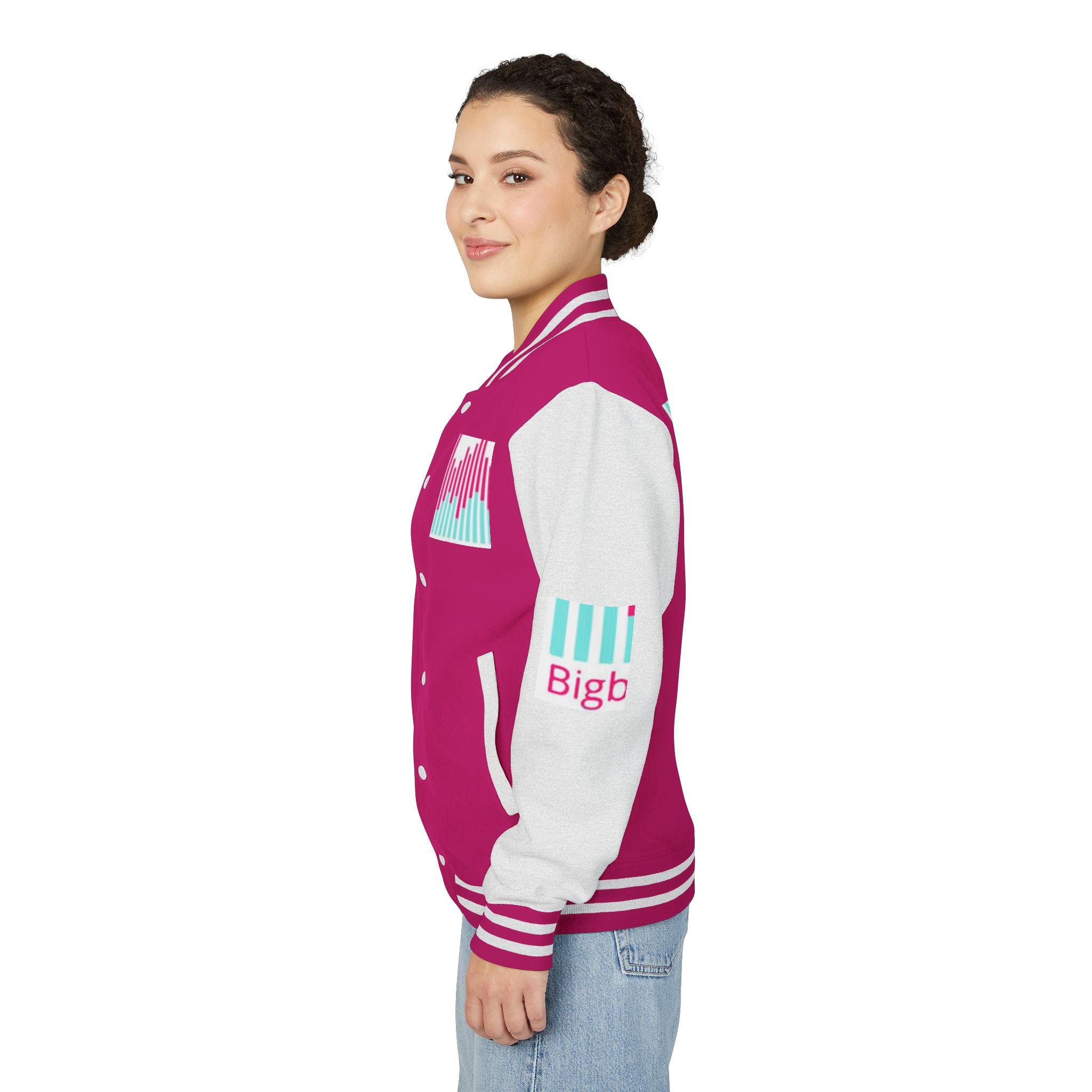 Letterman Jacket — Bigbarrell Records Retro Logo Varsity Jacket