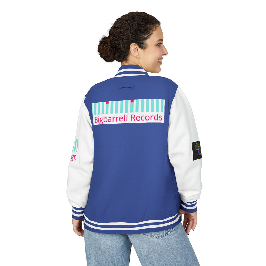 Letterman Jacket — Bigbarrell Records Retro Logo Varsity Jacket