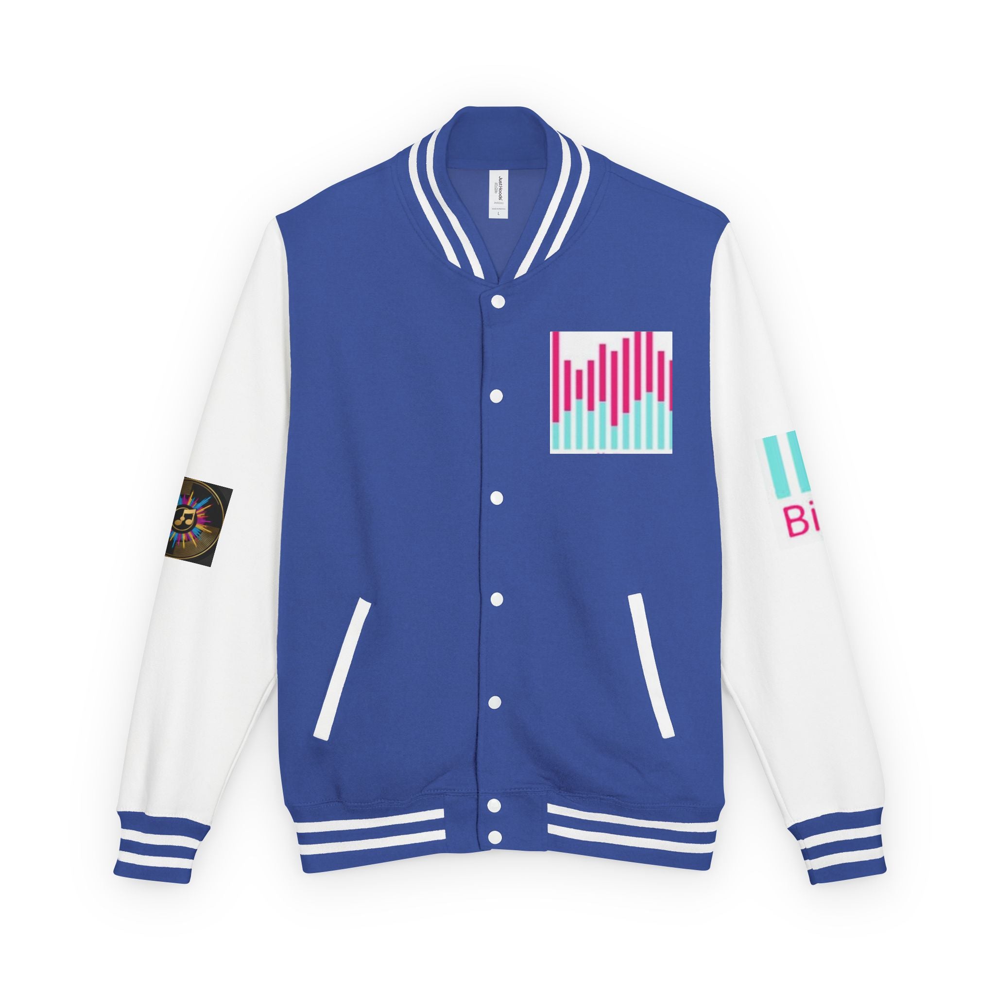 Letterman Jacket — Bigbarrell Records Retro Logo Varsity Jacket