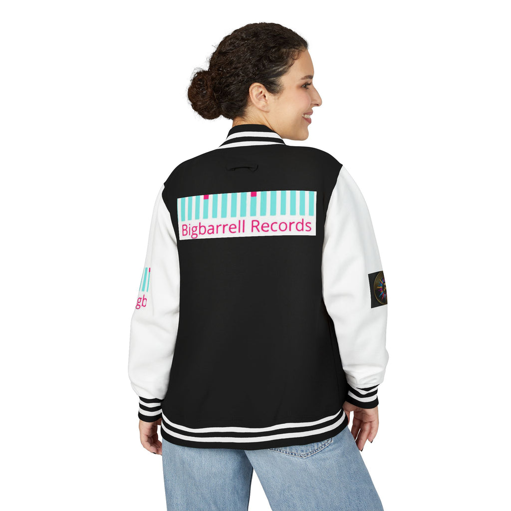 Letterman Jacket — Bigbarrell Records Retro Logo Varsity Jacket