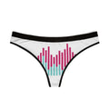 Women's Thong — Colorful Soundwave Heart Print