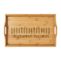 Engraved Bamboo Serving Tray — Personalized 'Bigbarrell' Wooden Breakfast & Charcuterie Tray