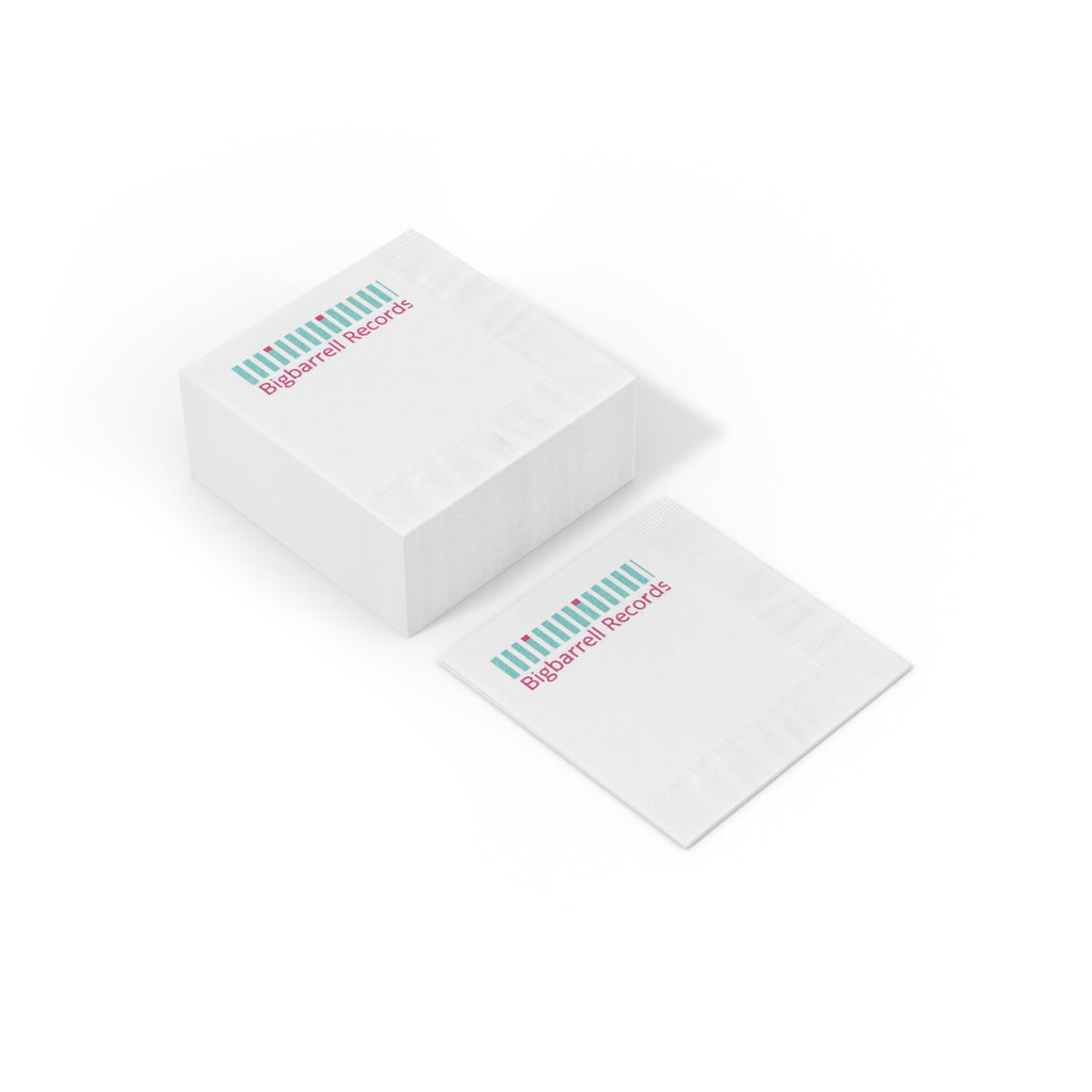 Branded Cocktail Napkins — Bigbarrell Records Logo