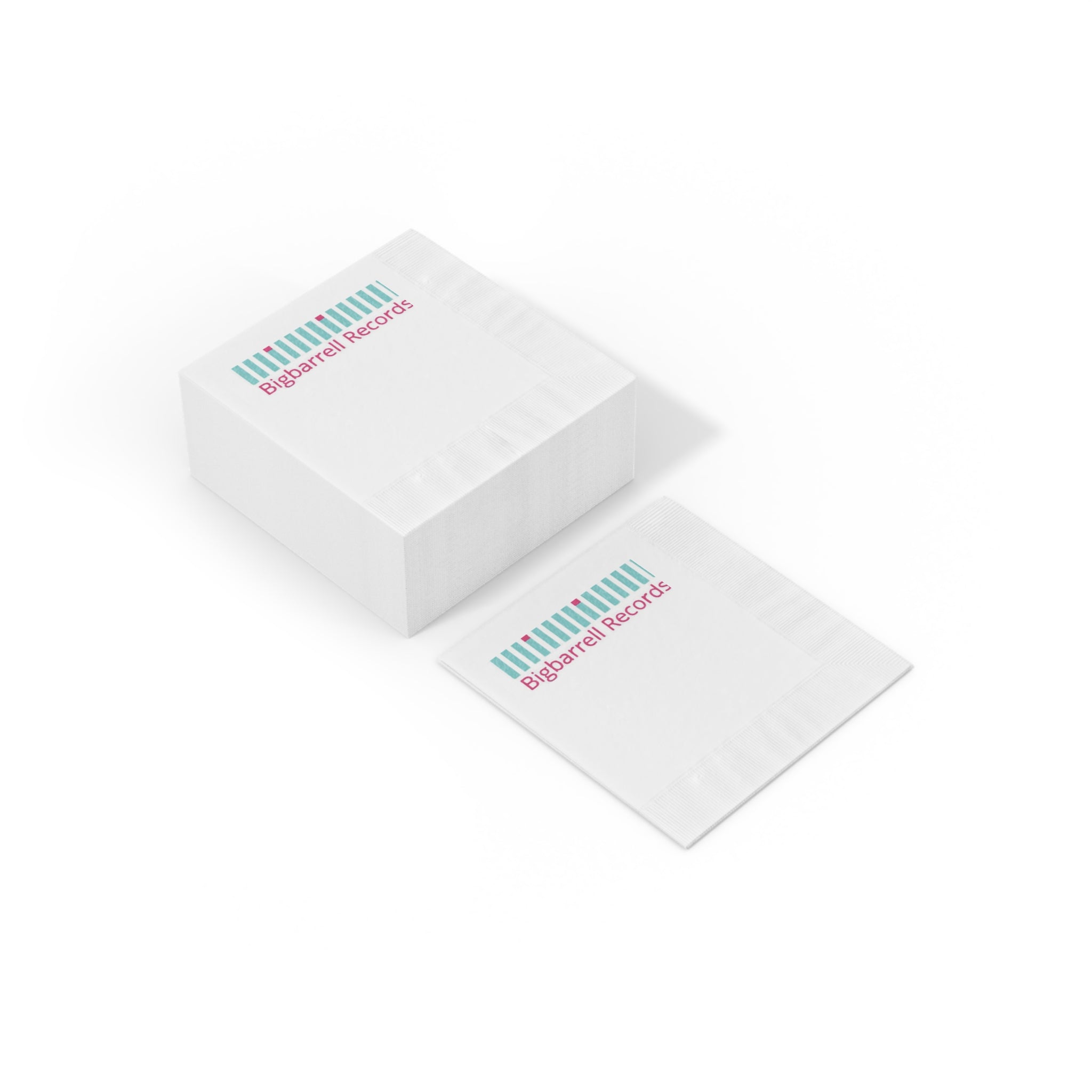 Branded Cocktail Napkins — Bigbarrell Records Logo