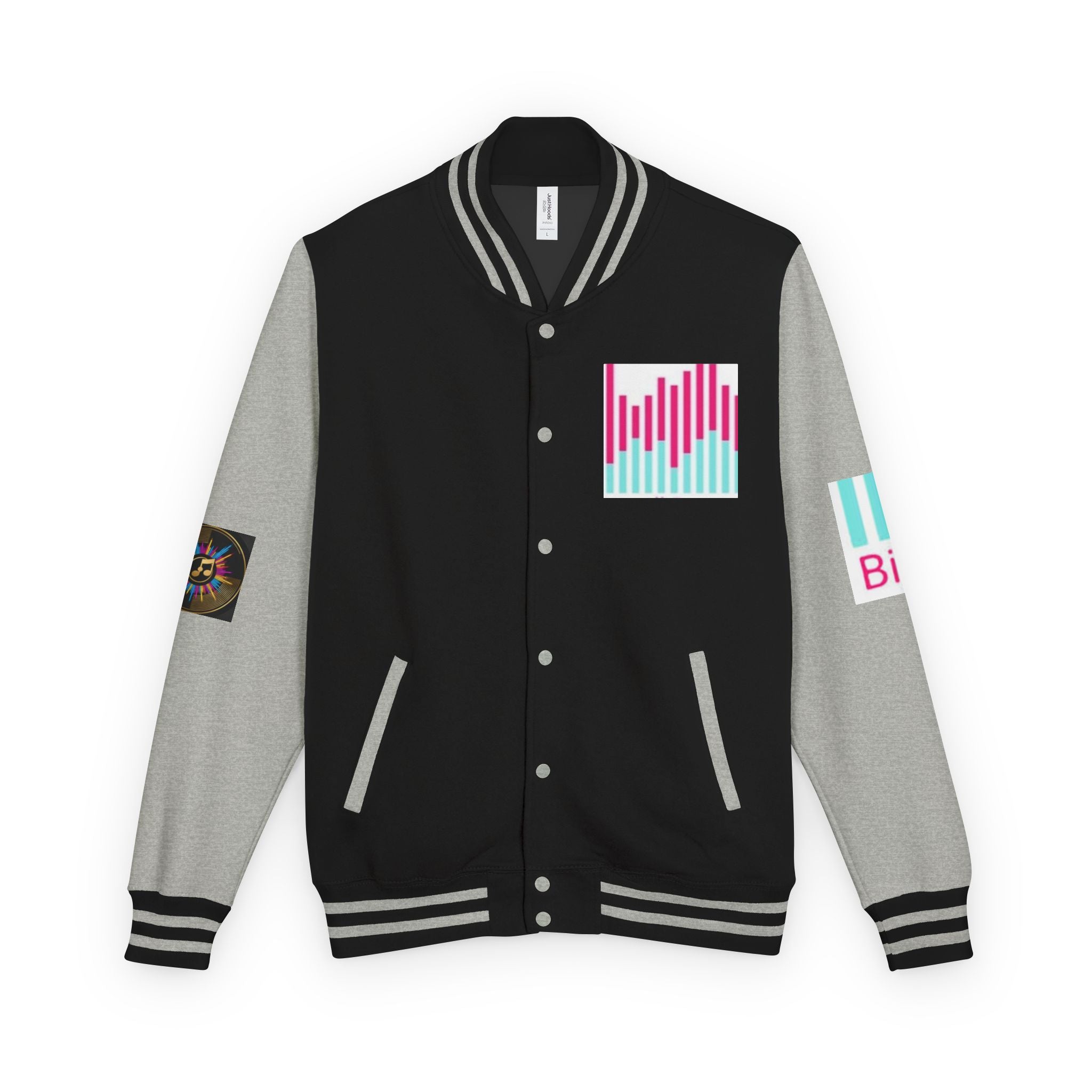 Letterman Jacket — Bigbarrell Records Retro Logo Varsity Jacket