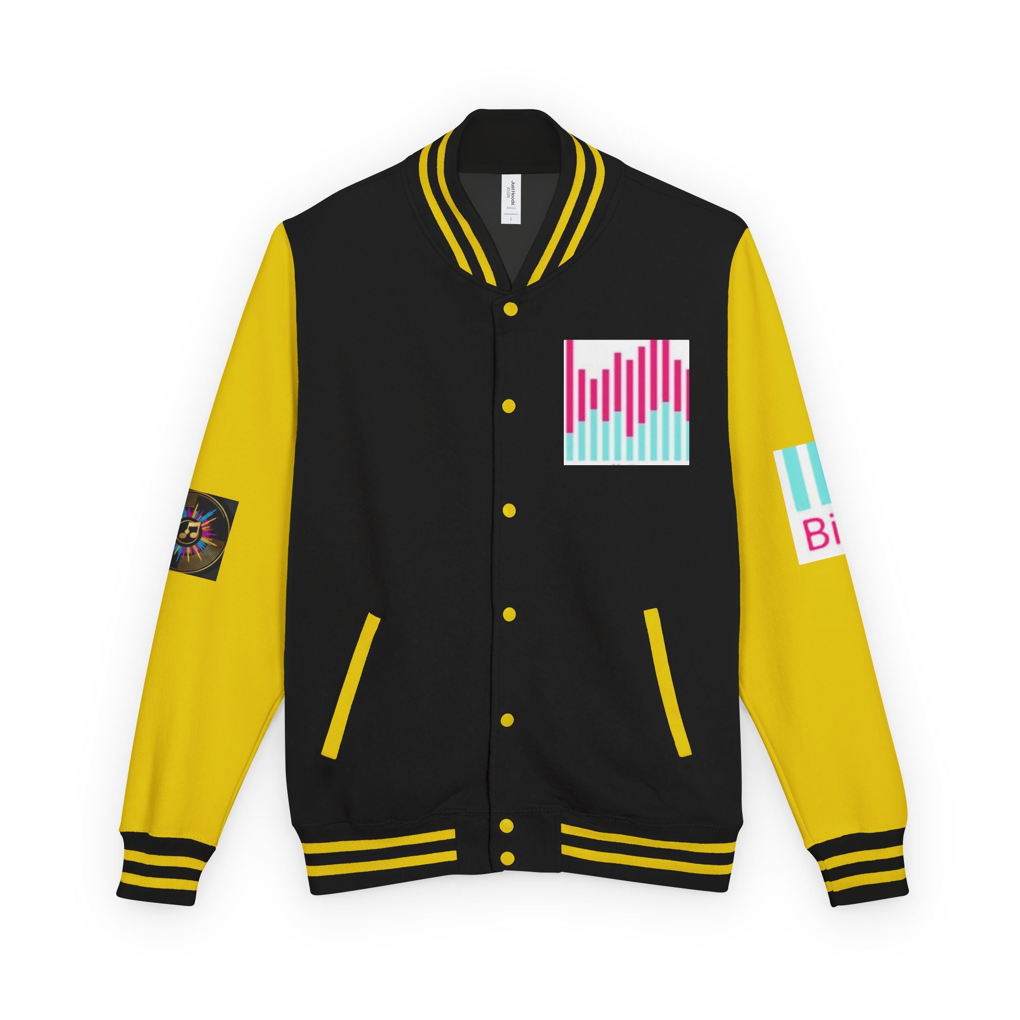 Letterman Jacket — Bigbarrell Records Retro Logo Varsity Jacket