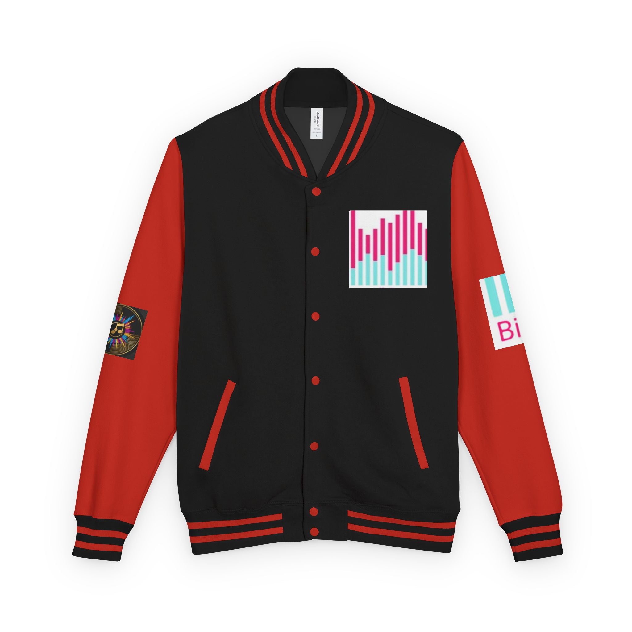Letterman Jacket — Bigbarrell Records Retro Logo Varsity Jacket
