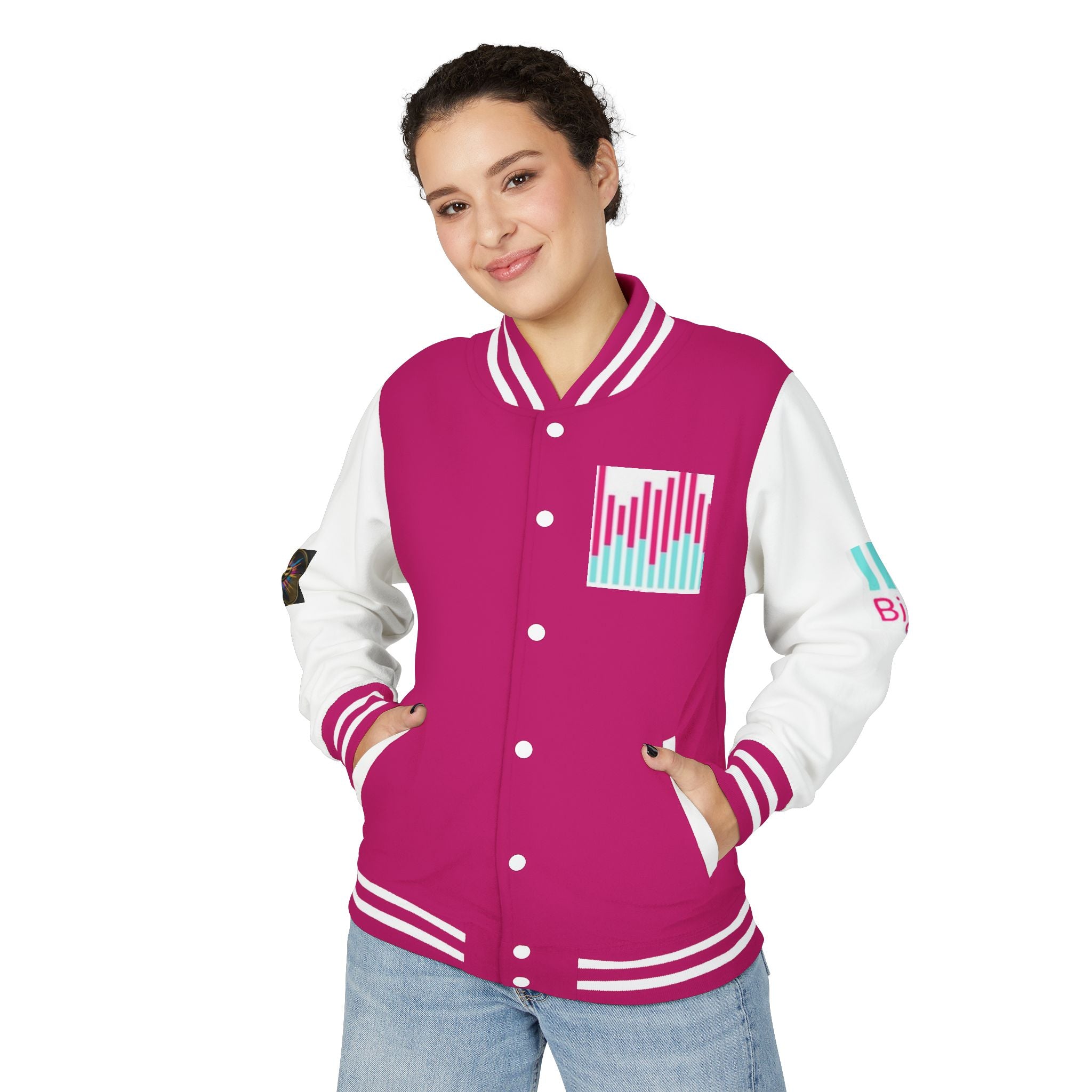 Letterman Jacket — Bigbarrell Records Retro Logo Varsity Jacket