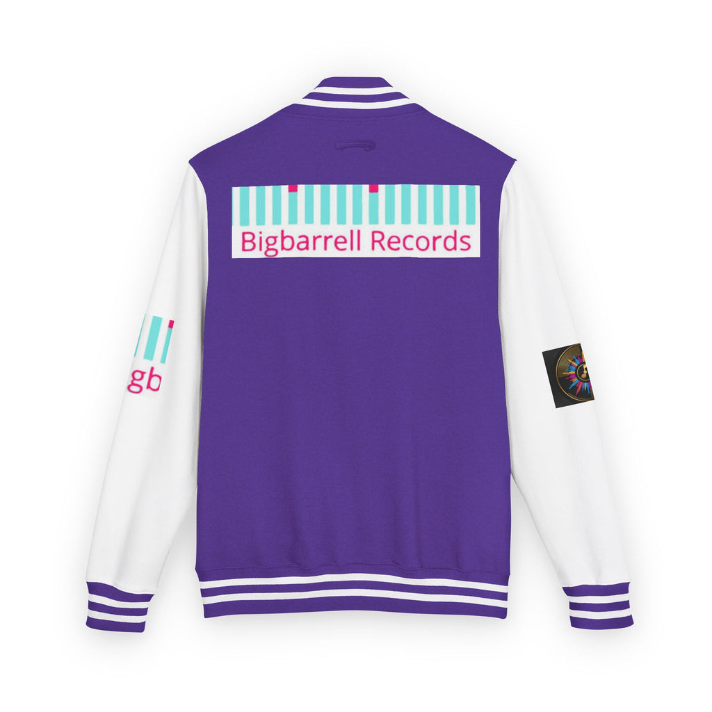 Letterman Jacket — Bigbarrell Records Retro Logo Varsity Jacket