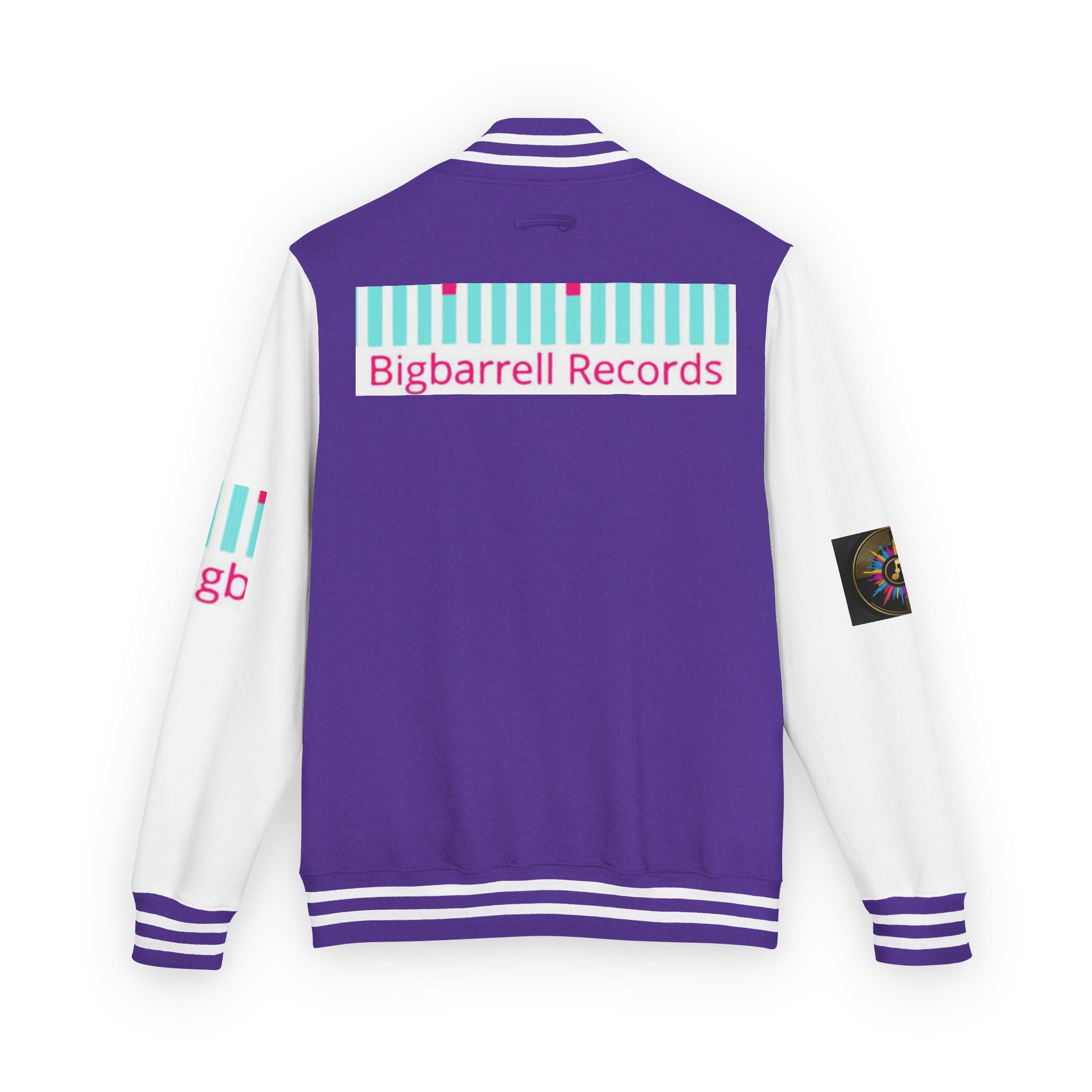 Letterman Jacket — Bigbarrell Records Retro Logo Varsity Jacket