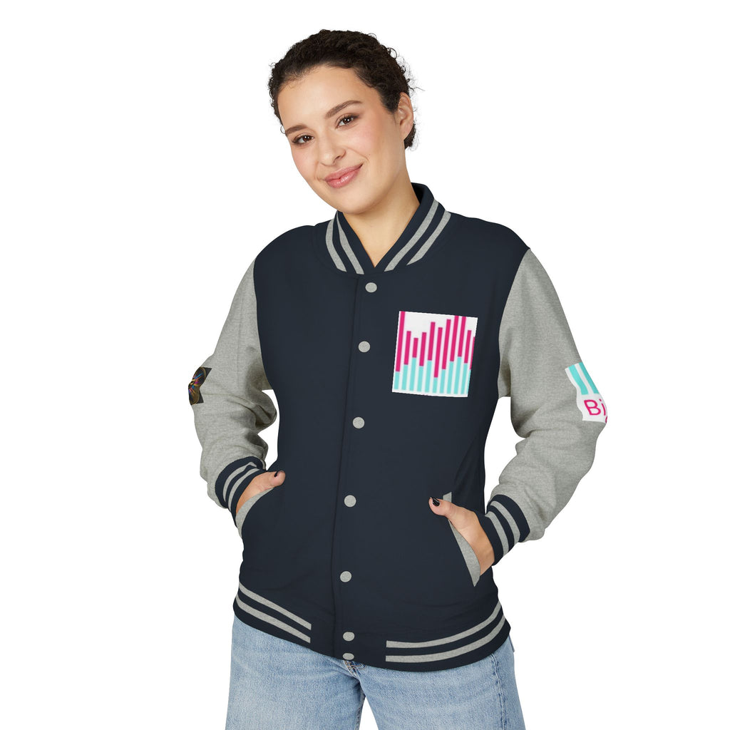 Letterman Jacket — Bigbarrell Records Retro Logo Varsity Jacket