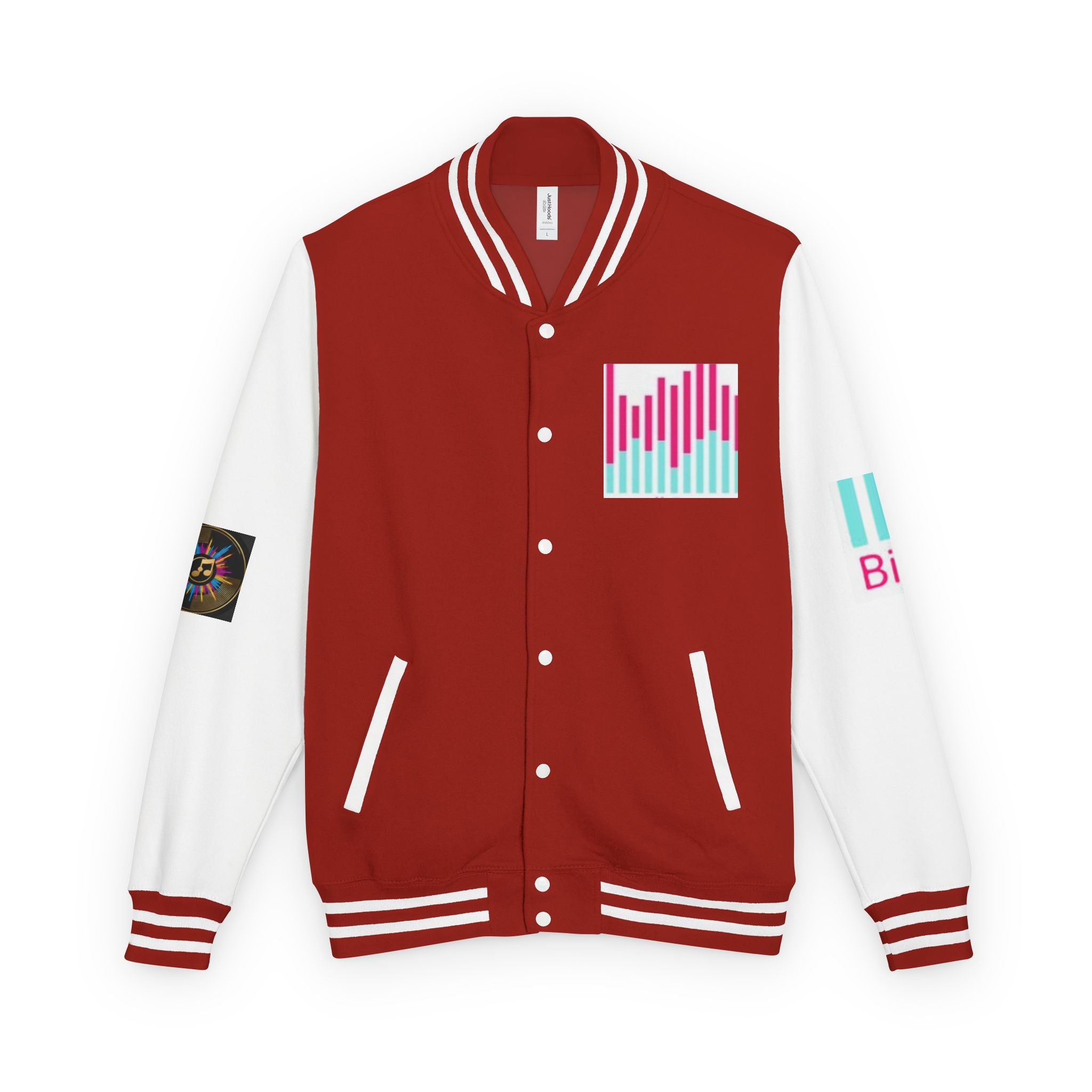Letterman Jacket — Bigbarrell Records Retro Logo Varsity Jacket