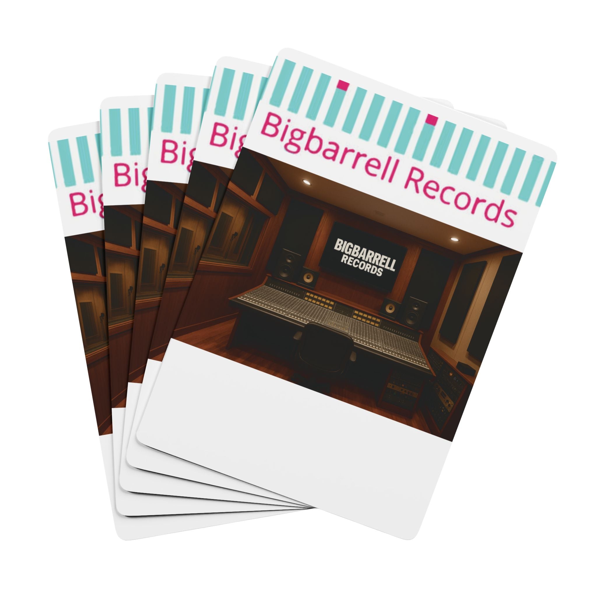 Poker Playing Cards — Custom Bigbarrell Records Casino Deck